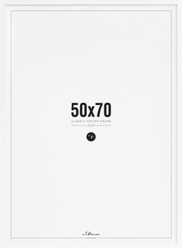 Poster frame Wooden Frame White 50x70cm-0